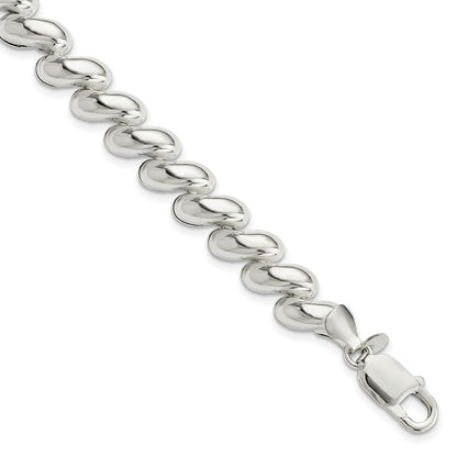 7.5 Zoll Sterlingsilber Fantasie Poliert San Marco Armband