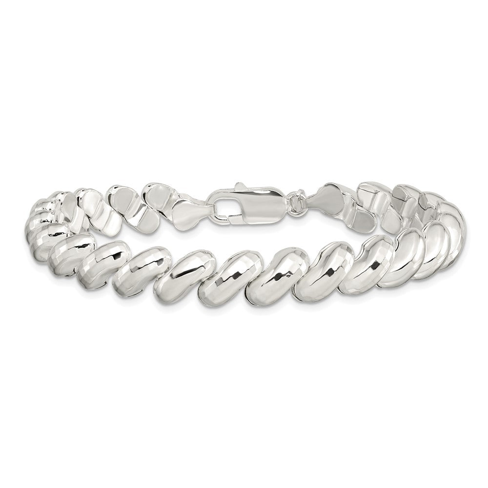 7.5 Zoll Sterlingsilber Fantasie Diamantiert San Marco Armband