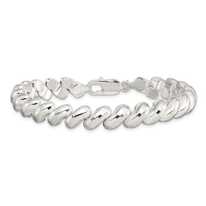7.5 Zoll Sterlingsilber Fantasie Diamantiert San Marco Armband