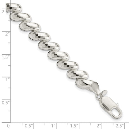 7.5 Zoll Sterlingsilber Fantasie Diamantiert San Marco Armband