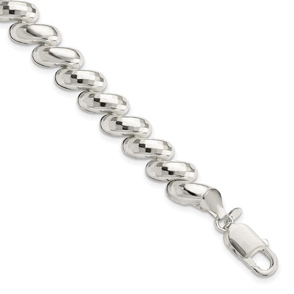 7.5 Zoll Sterlingsilber Fantasie Diamantiert San Marco Armband