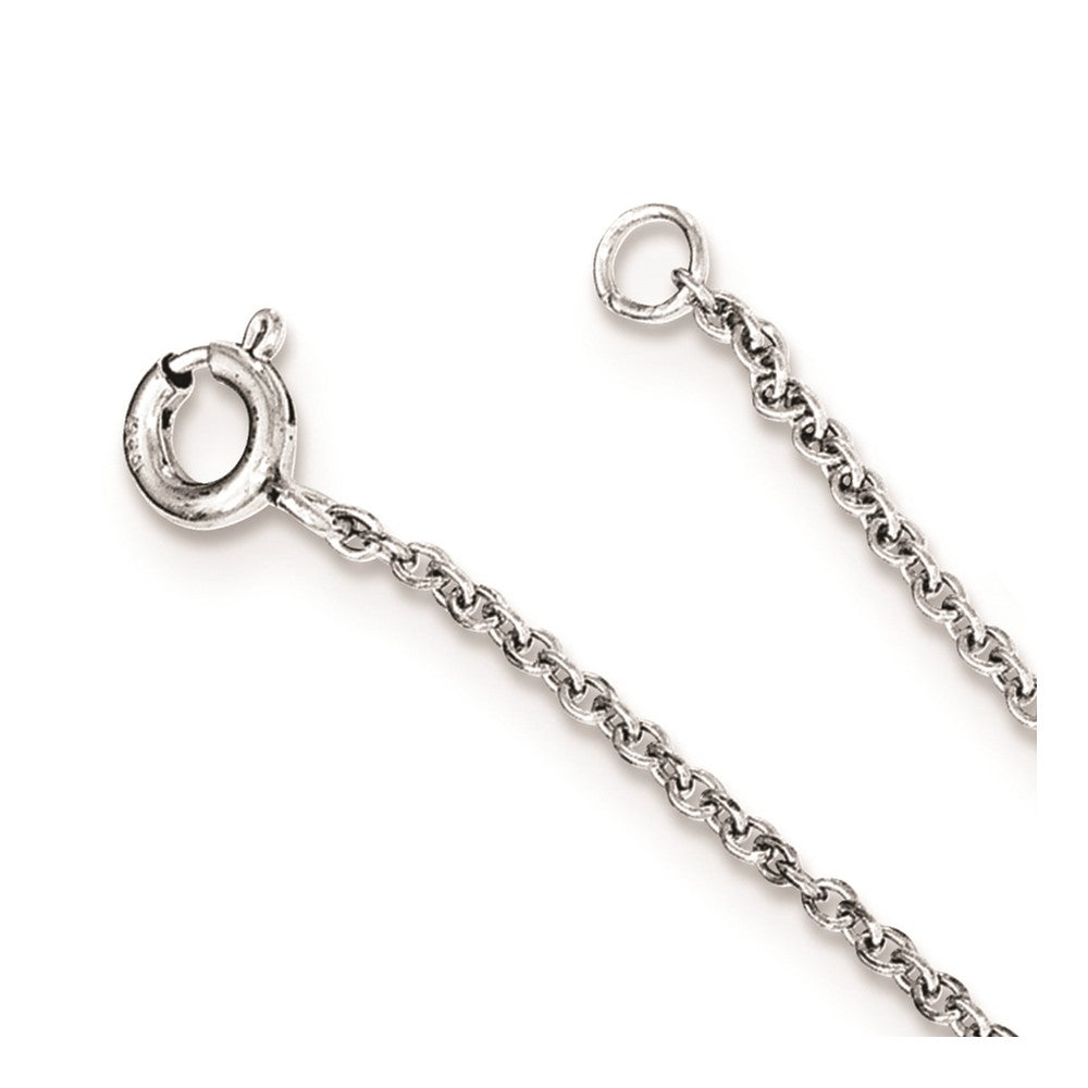Sterlingsilber Rhodiniert Poliert Unendlichkeit Symbol Attached Ring/bracelet