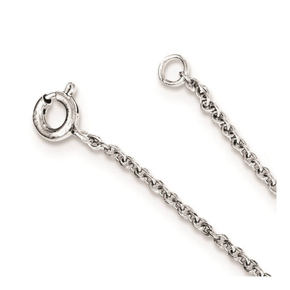 Sterlingsilber Rhodiniert Poliert Unendlichkeit Symbol Attached Ring/bracelet