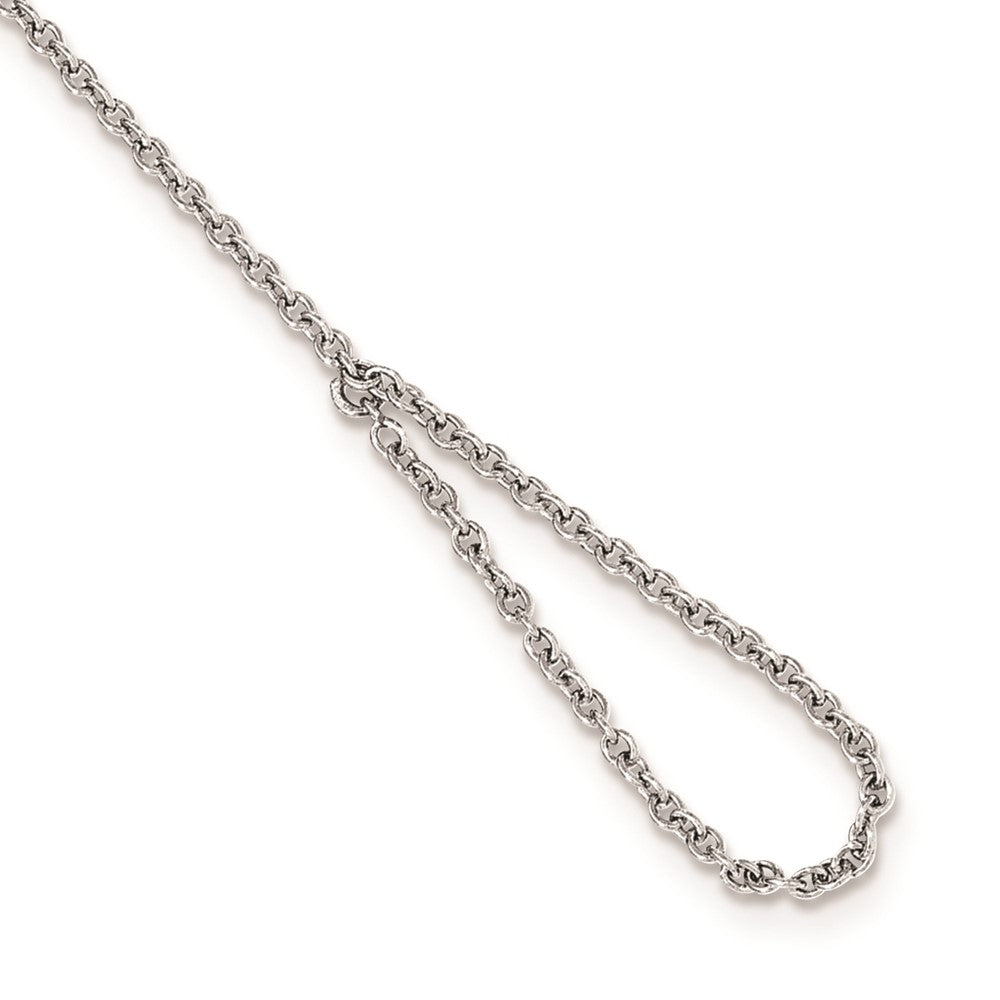 Sterlingsilber Rhodiniert Poliert Unendlichkeit Symbol Attached Ring/bracelet