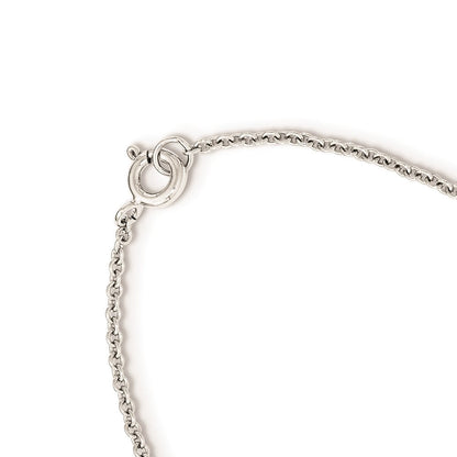 Sterlingsilber Rhodiniert Poliert Zirkonia Kreuz Attached Ring/bracelet