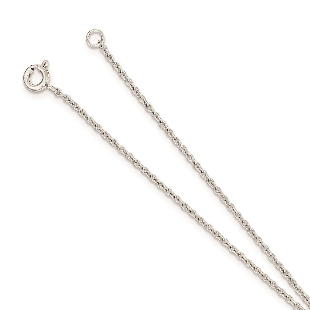 Sterlingsilber Rhodiniert Poliert Kreuz Attached Ring/bracelet