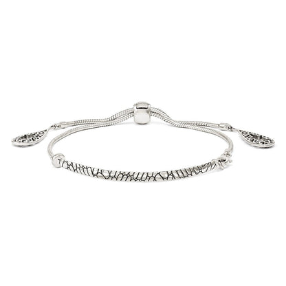 Sterlingsilber Antikisiert Filigran Teardrops Verstellbar Armband