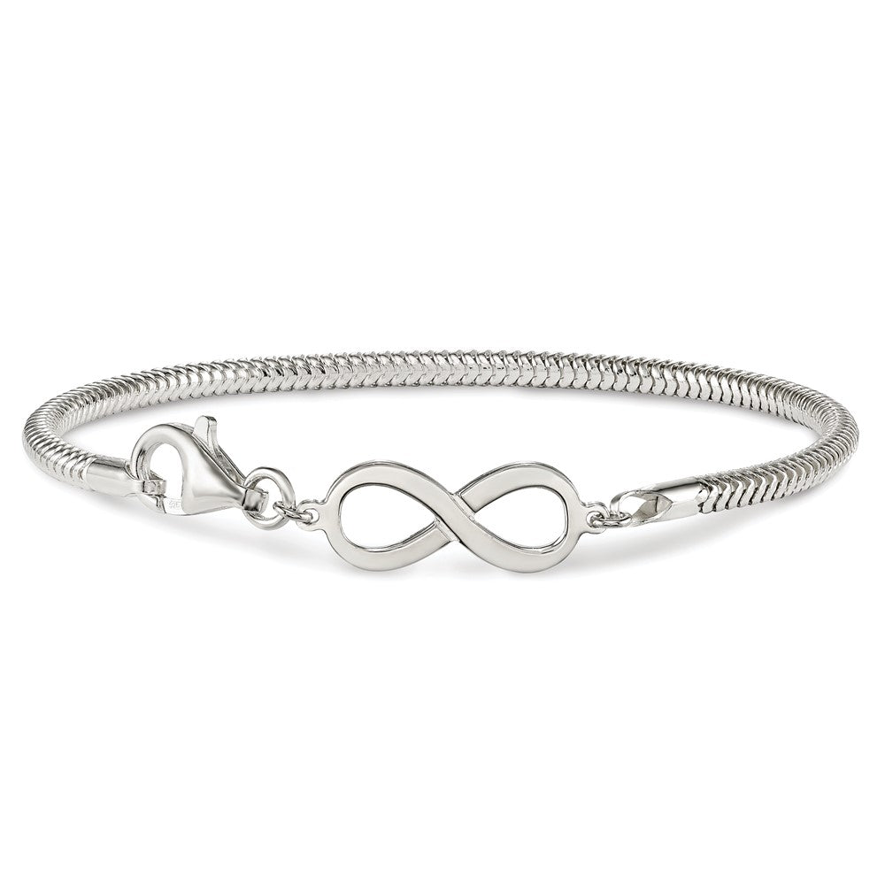 7.5 Zoll Sterlingsilber Unendlichkeit Symbol Armband