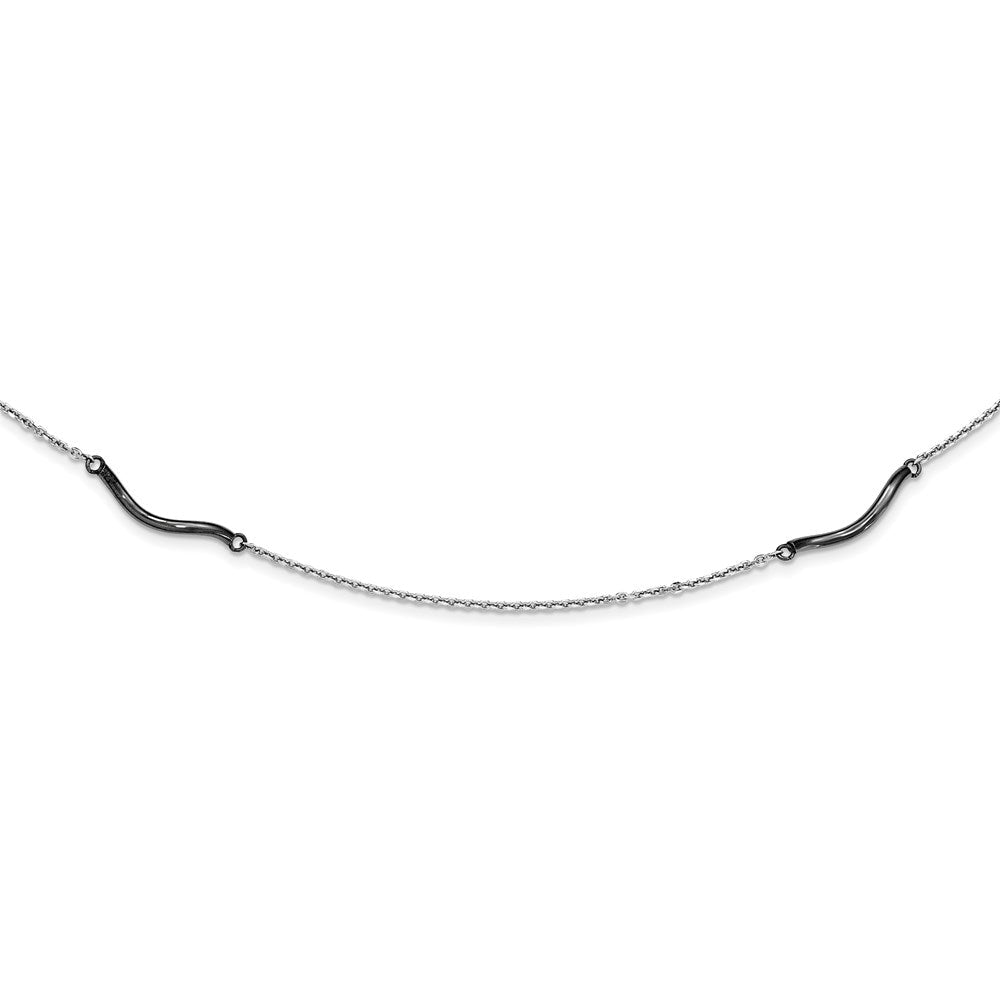 Sterlingsilber Rutheniumbeschichtet Halskette