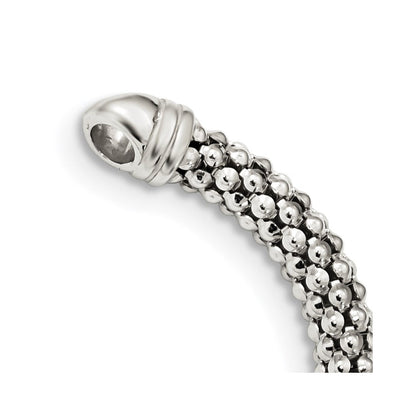 Sterlingsilber Rose und Gelb Goldfarben Zirkonia Perlen Netz Halskette