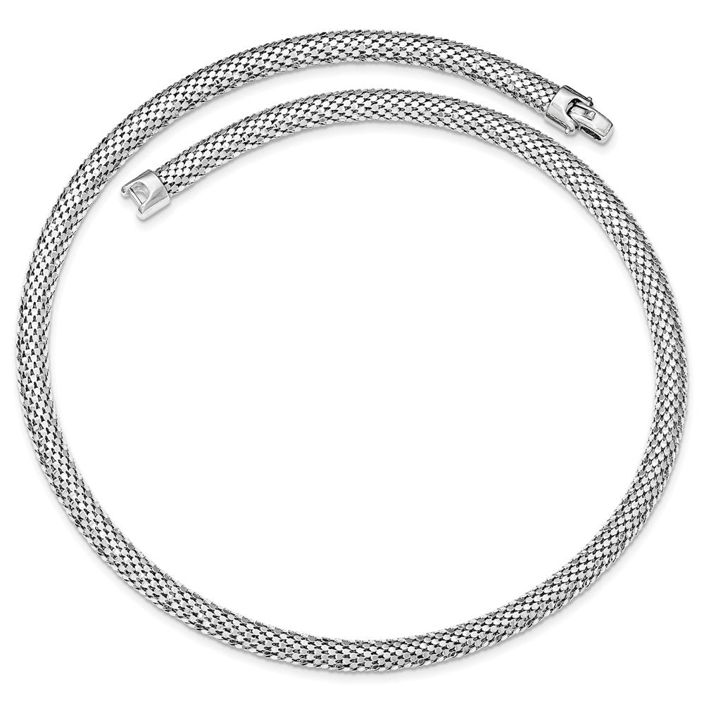 Sterlingsilber Netz Halskette