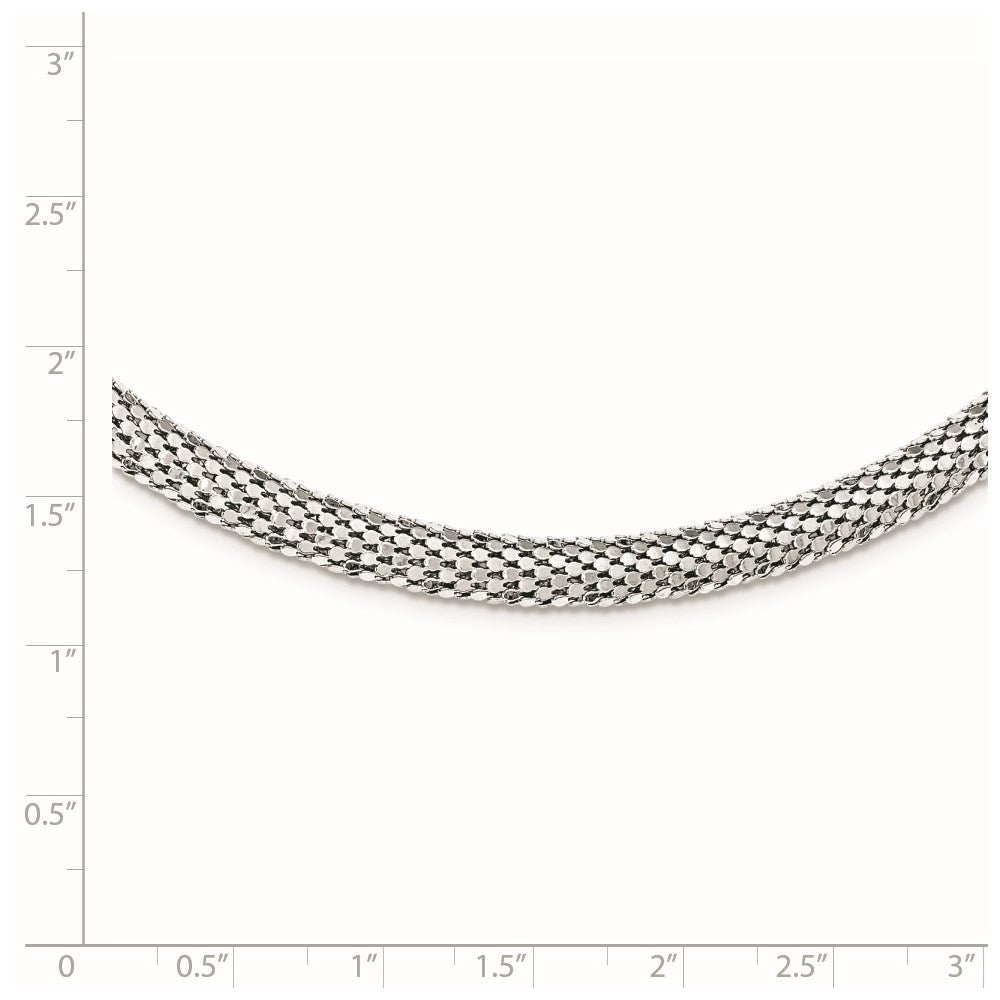Sterlingsilber Netz Halskette