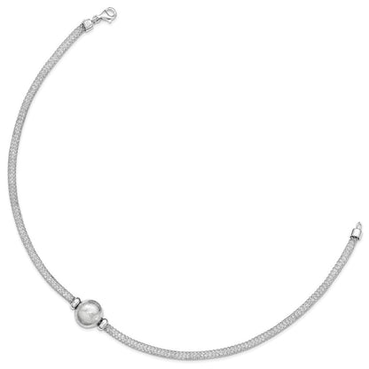 Sterlingsilber Poliert Kristall Halskette