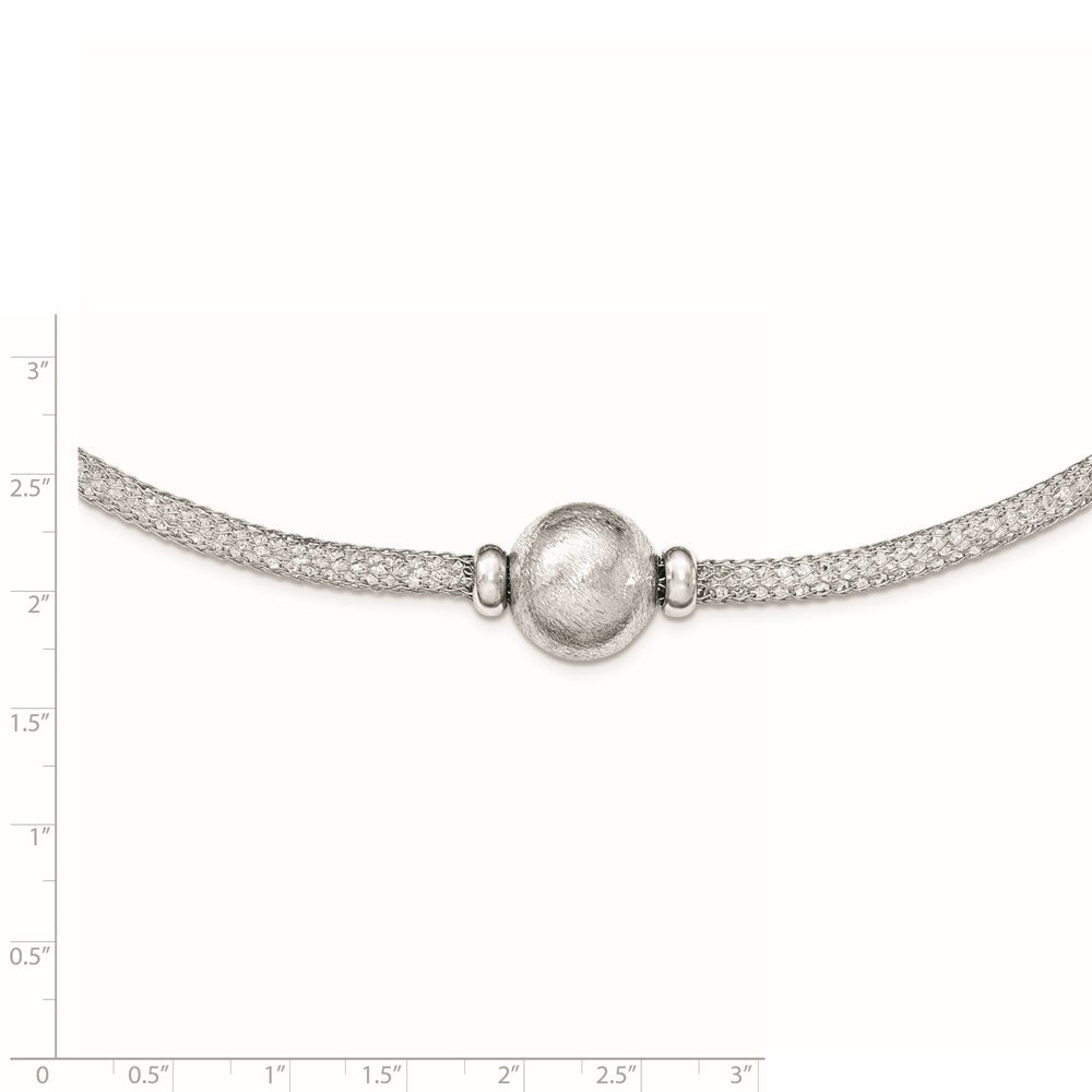 Sterlingsilber Poliert Kristall Halskette