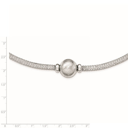 Sterlingsilber Poliert Kristall Halskette