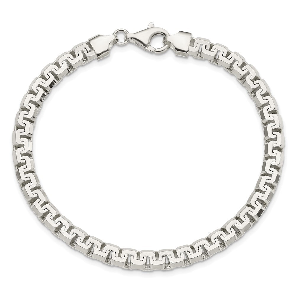 8.5 Zoll Sterlingsilber Poliert Fantasie Armband