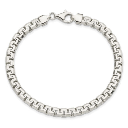 8.5 Zoll Sterlingsilber Poliert Fantasie Armband