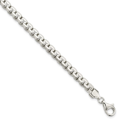 8.5 Zoll Sterlingsilber Poliert Fantasie Armband
