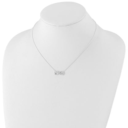 Sterlingsilber Zirkonia Unendlichkeit Halskette
