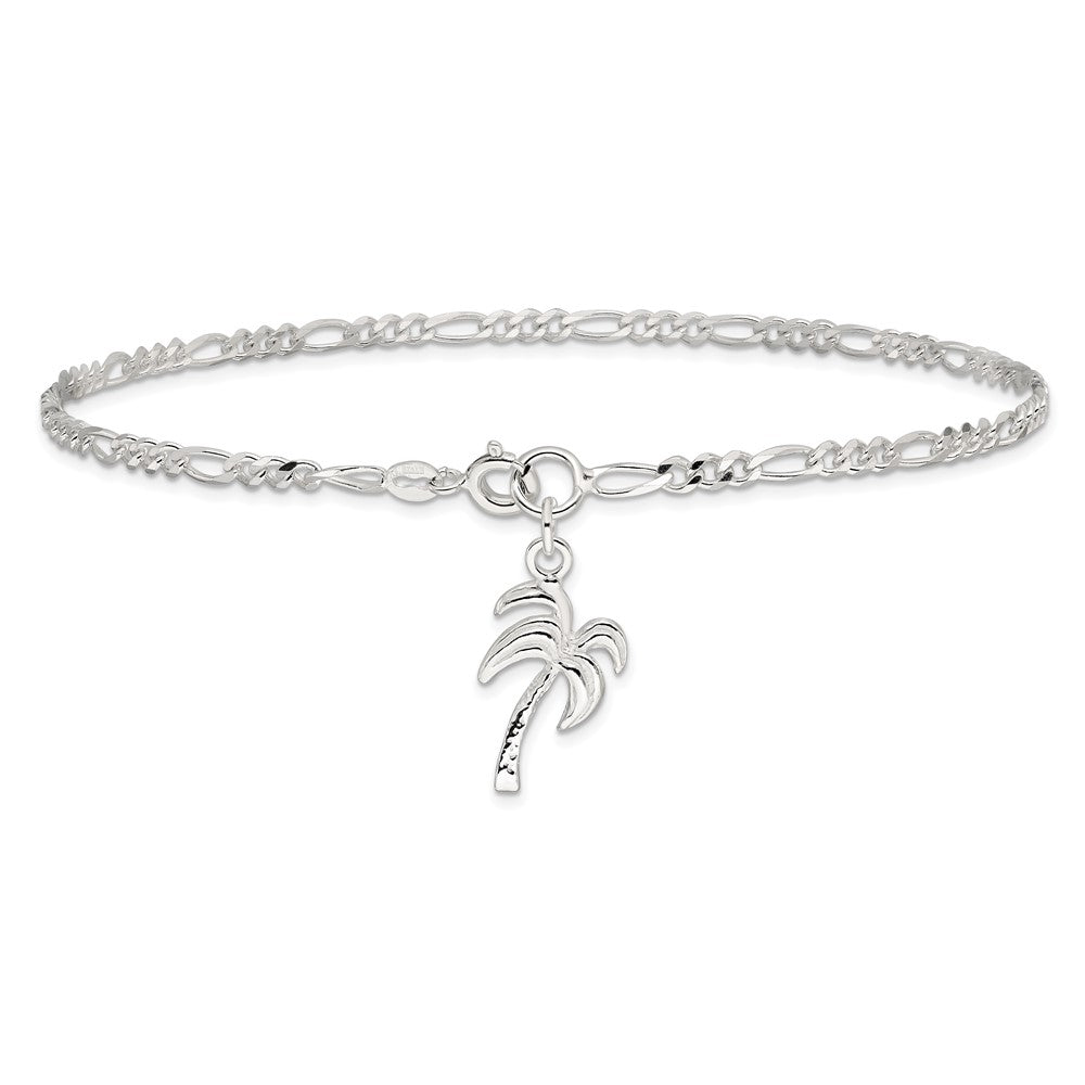 Sterlingsilber Palme Baum Fußkettchen