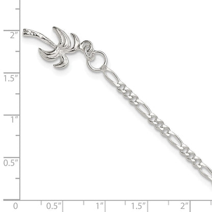 Sterlingsilber Palme Baum Fußkettchen