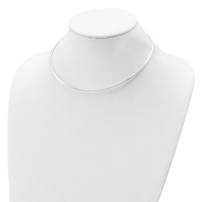 16 Zoll Sterlingsilber Rund 2mm mit 2 Zoll. Verlängerung Neckwire Halskette