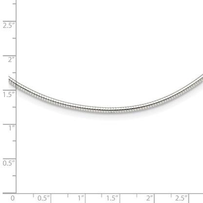 16 Zoll Sterlingsilber Rund 2mm mit 2 Zoll. Verlängerung Neckwire Halskette