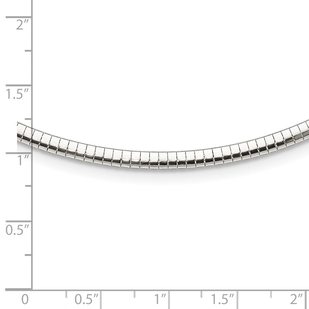 16 Zoll Sterlingsilber 3.25mm mit 2 Zoll. Verlängerung Cubetto Halskette