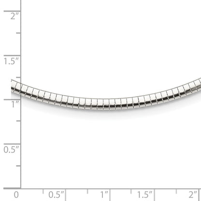 16 Zoll Sterlingsilber 3.25mm mit 2 Zoll. Verlängerung Cubetto Halskette