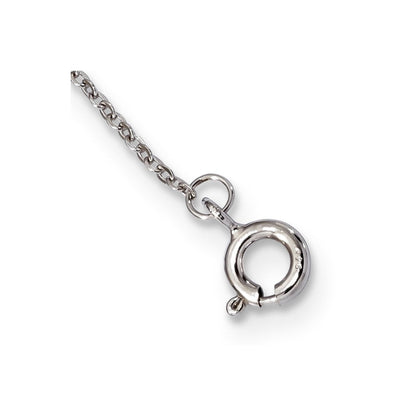 Sterlingsilber Rhodiniert Zirkonia Hängend Halskette