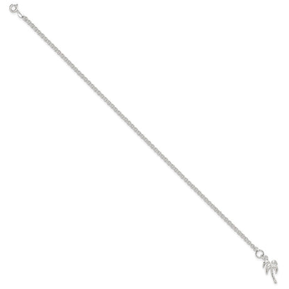 Sterlingsilber Palme Baum Fußkettchen