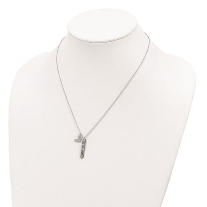 Sterlingsilber Rhodiniert Herz Liebe You More Halskette