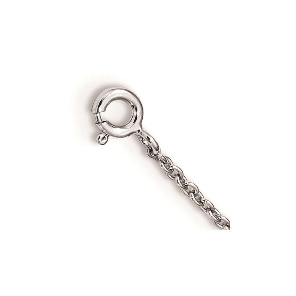 Sterlingsilber Rhodiniert Herzen mit 2 Zoll Verlängerung. Y-necklace