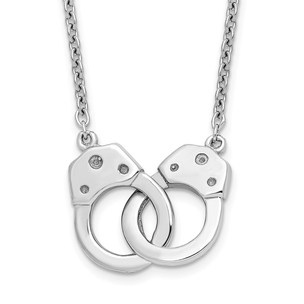 Sterlingsilber Rhodiniert Handcuff Halskette