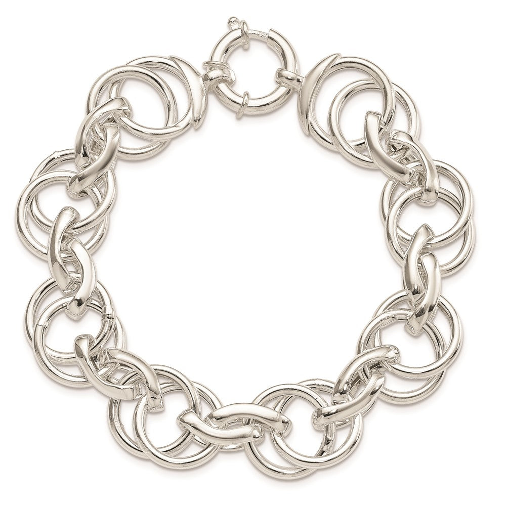 Sterlingsilber Poliert Fantasieglieder 8.5 Zoll Armband