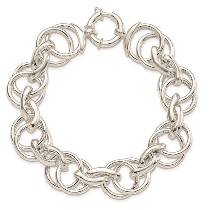 Sterlingsilber Poliert Fantasieglieder 8.5 Zoll Armband