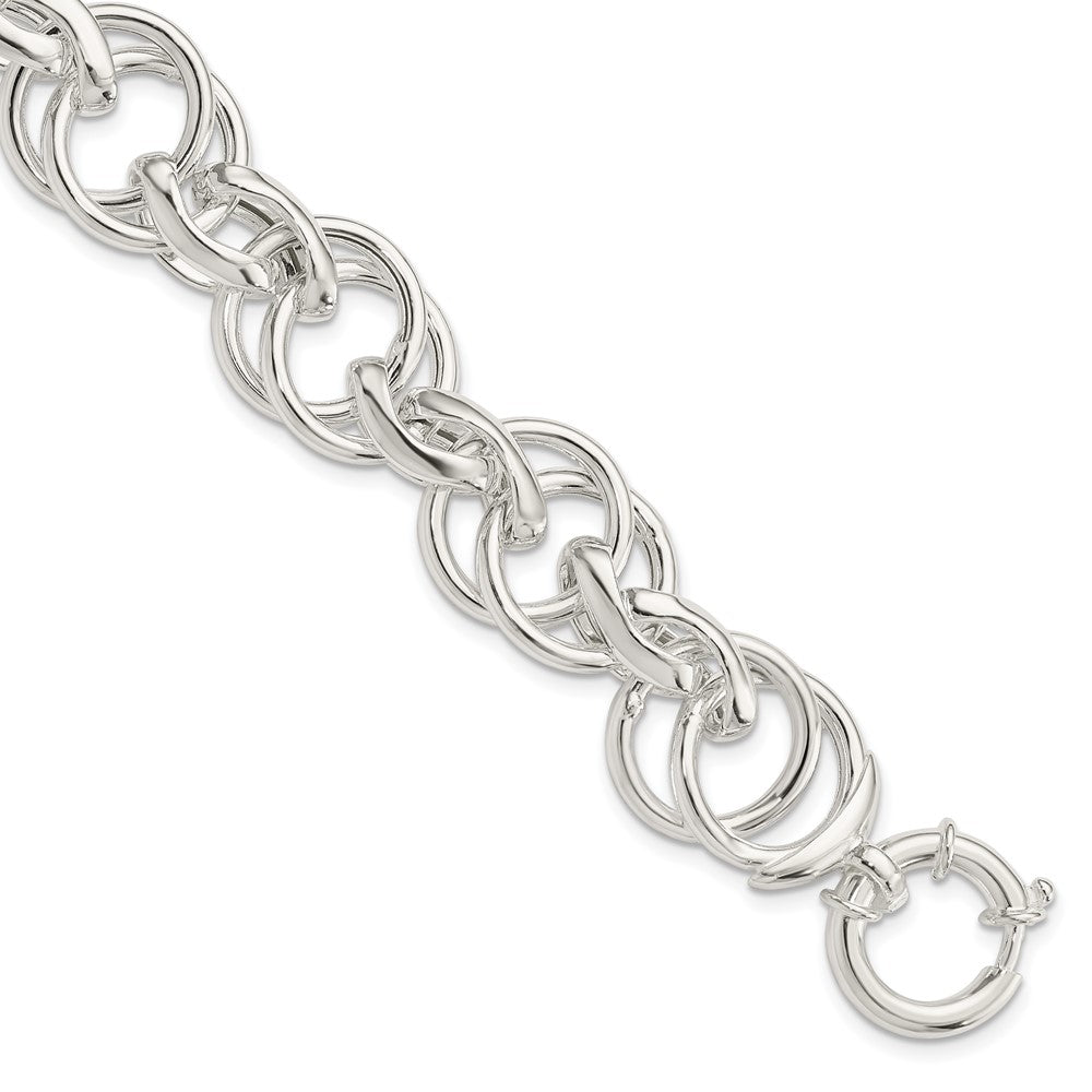 Sterlingsilber Poliert Fantasieglieder 8.5 Zoll Armband