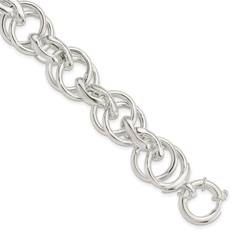 Sterlingsilber Poliert Fantasieglieder 8.5 Zoll Armband