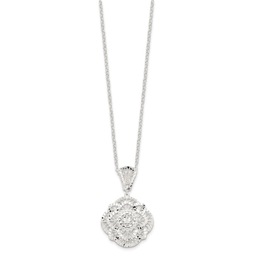 Sterlingsilber Diamantiert Fantasie Halskette