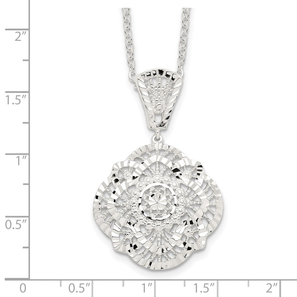 Sterlingsilber Diamantiert Fantasie Halskette