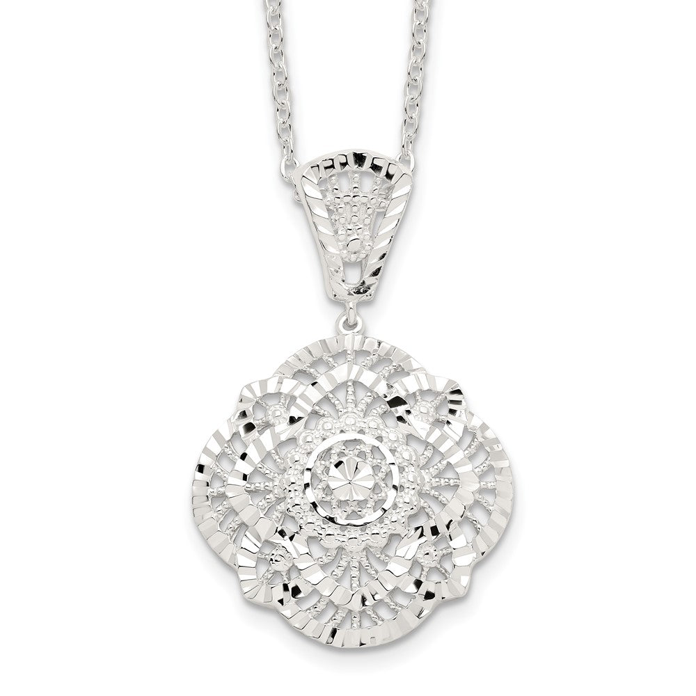 Sterlingsilber Diamantiert Fantasie Halskette