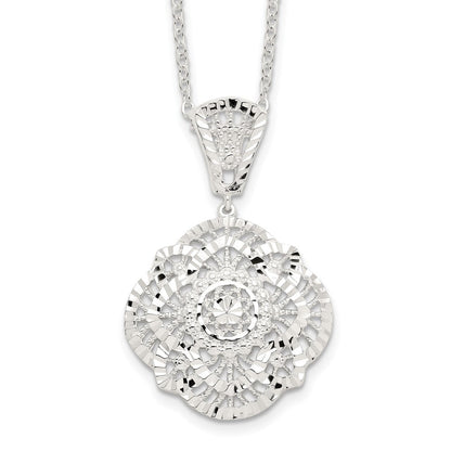 Sterlingsilber Diamantiert Fantasie Halskette