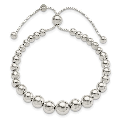 8.5 Zoll Sterlingsilber Abgestuft Perlen Verstellbar Armband