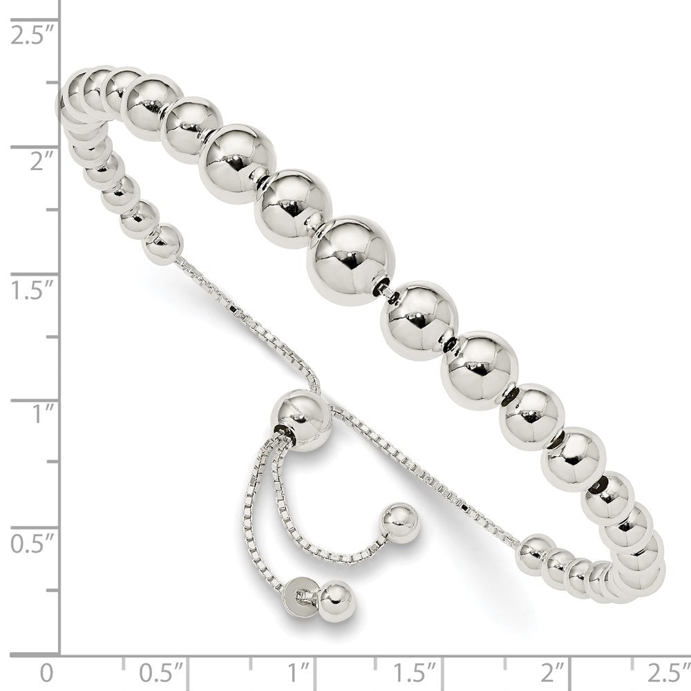 8.5 Zoll Sterlingsilber Abgestuft Perlen Verstellbar Armband