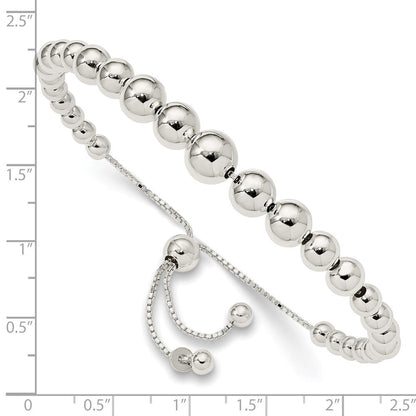 8.5 Zoll Sterlingsilber Abgestuft Perlen Verstellbar Armband