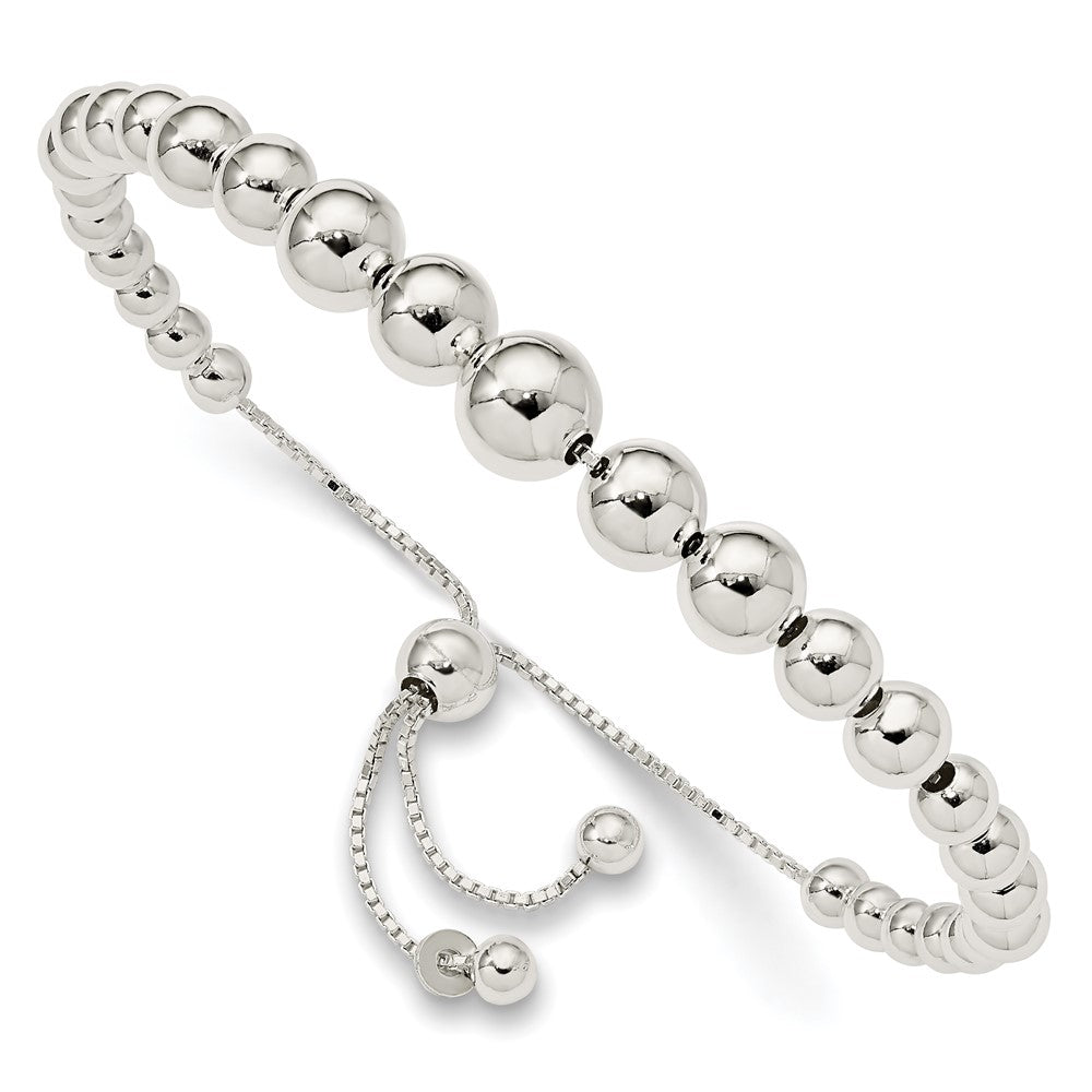 8.5 Zoll Sterlingsilber Abgestuft Perlen Verstellbar Armband