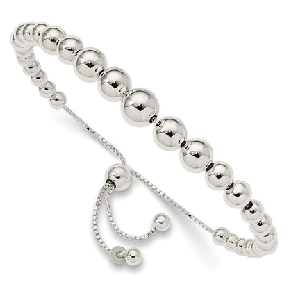 8.5 Zoll Sterlingsilber Abgestuft Perlen Verstellbar Armband