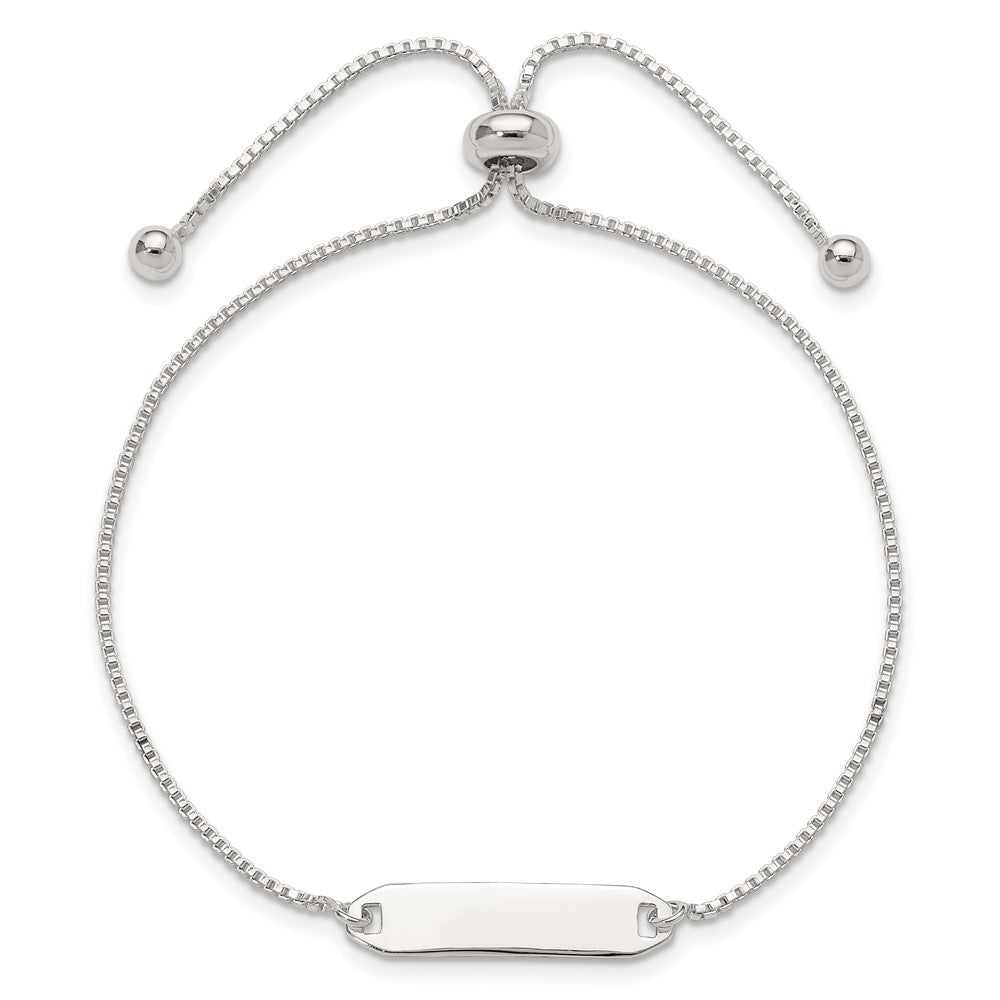 Sterlingsilber Poliert Stab Verstellbar Armband