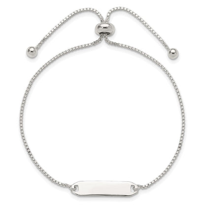 Sterlingsilber Poliert Stab Verstellbar Armband