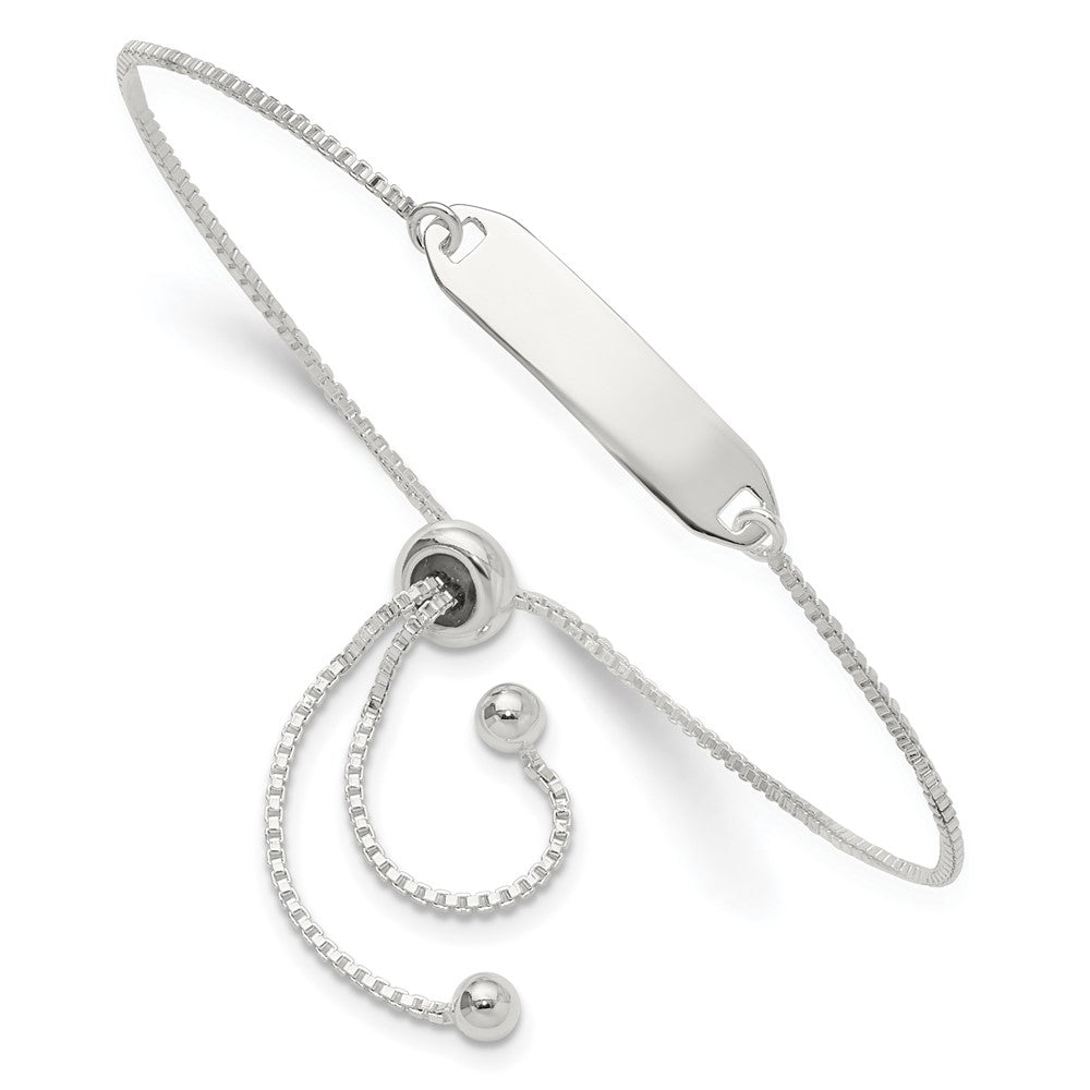 Sterlingsilber Poliert Stab Verstellbar Armband
